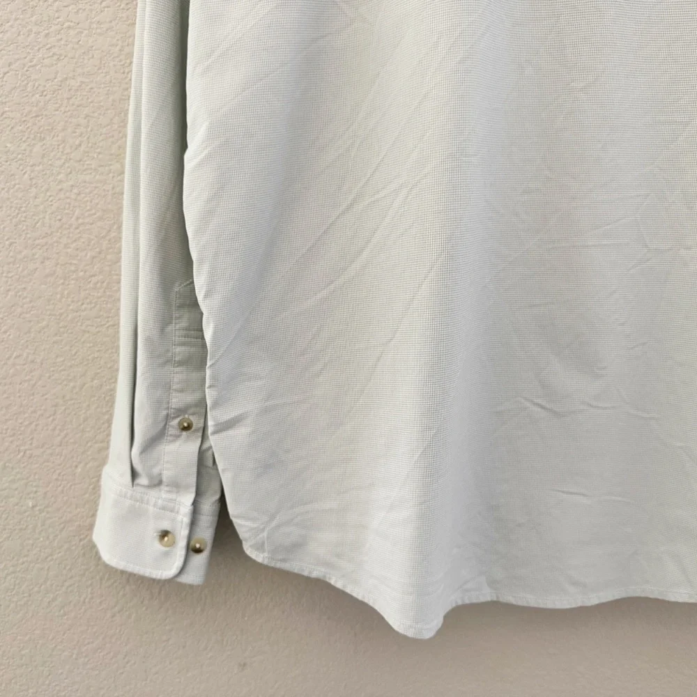 Poncho Original Shirt Mens Large Technical Green Outdoor Fishing Performance - Picture 10 of 13